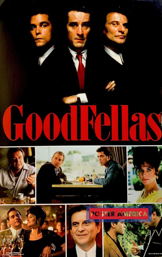 Goodfellas Rare Collage 1998 Vintage Movie Poster 22.5 X 34.5 Vintage Poster