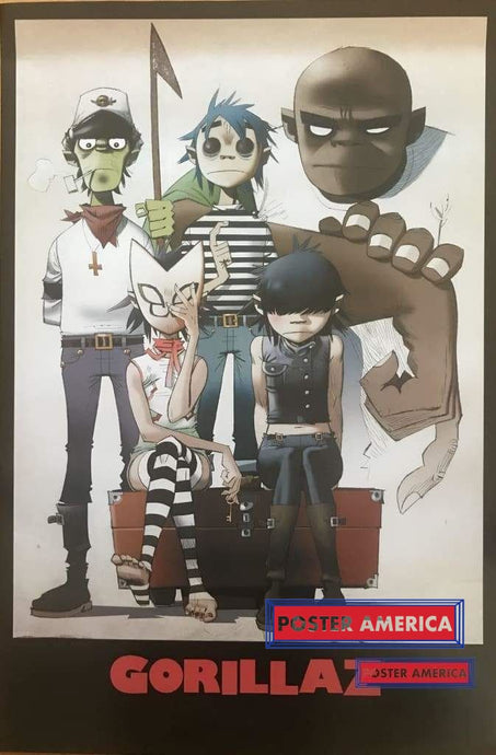 Gorillaz British Rock Band Poster 24 X 36