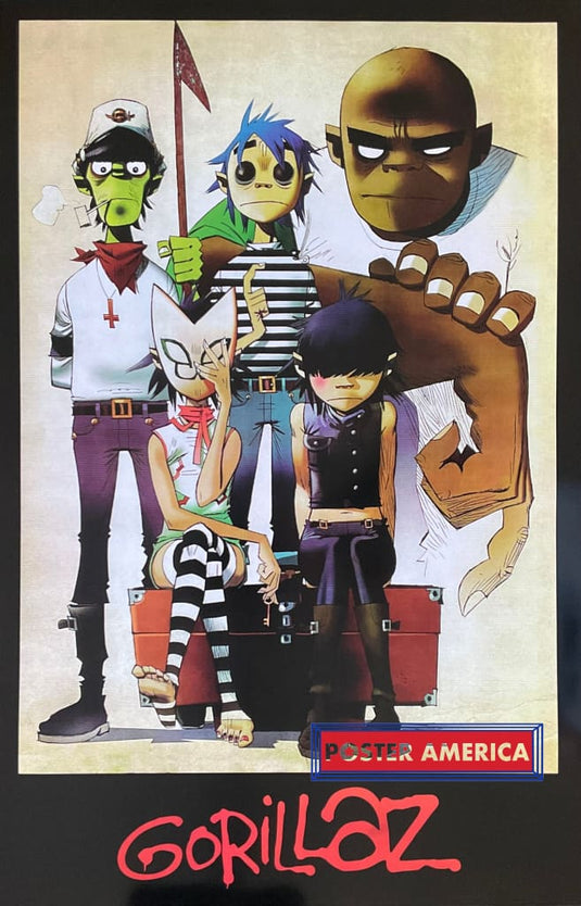 Gorillaz British Rock Band Poster 24 X 36