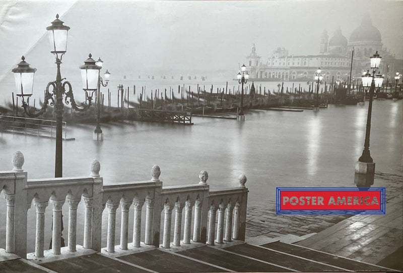 Load image into Gallery viewer, Grand Canal Venice Italy 2006 Black &amp; White Poster 24 X 35.5
