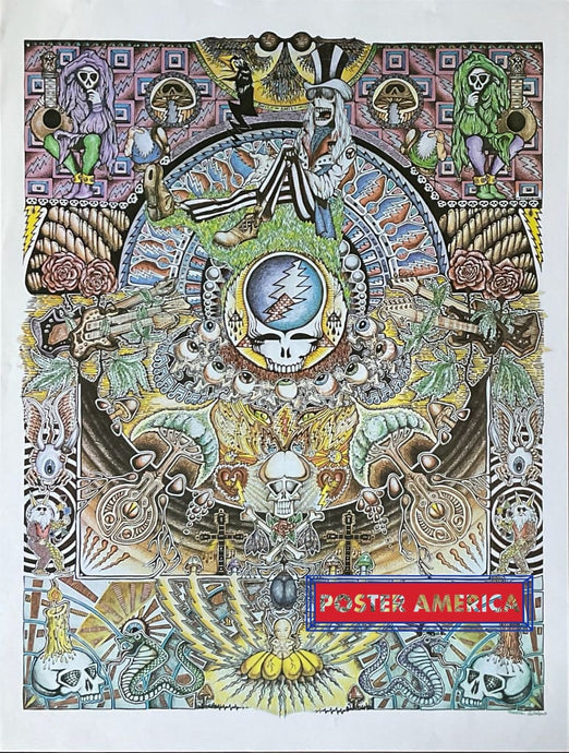 Grateful Dead Iconography By Maureen Callahan Reproduction Poster 19 X 25