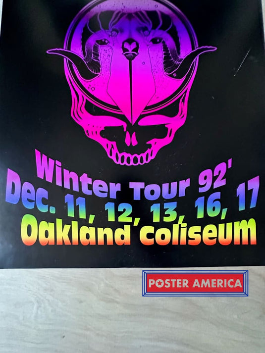 Grateful Dead Winter Tour 92 Oakland Coliseum Poster 18 X 24