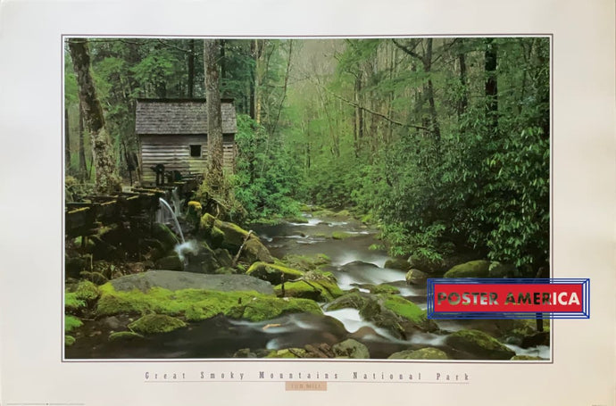 Great Smoky Mountains National Park Tub Mill Vintage 1997 Scenic Print 24 X 36 Vintage Poster Print
