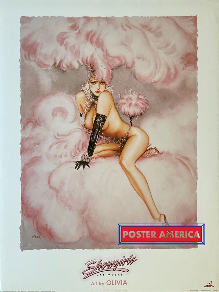 Load image into Gallery viewer, Greg Thompsons Showgirls Las Vegas By Olivia Vintage Art Print 22.5 X 30 Posters Prints &amp; Visual
