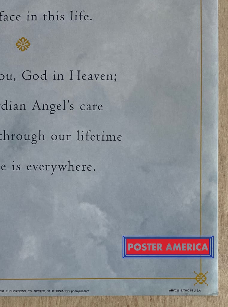 Load image into Gallery viewer, Guardian Angels Vintage Art Slim Print 12 X 36
