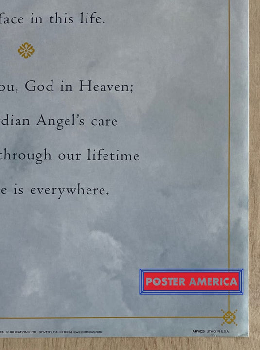 Guardian Angels Vintage Art Slim Print 12 X 36