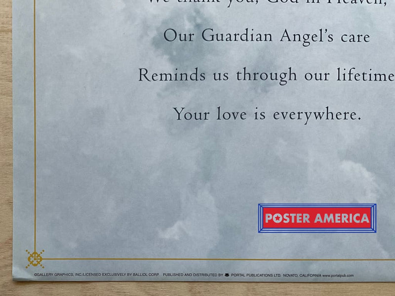 Load image into Gallery viewer, Guardian Angels Vintage Art Slim Print 12 X 36
