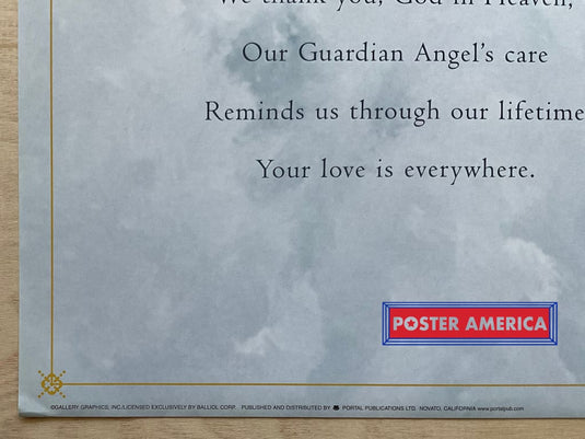 Guardian Angels Vintage Art Slim Print 12 X 36