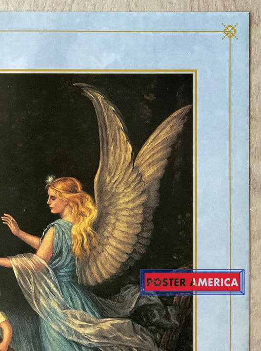 Guardian Angels Vintage Art Slim Print 12 X 36