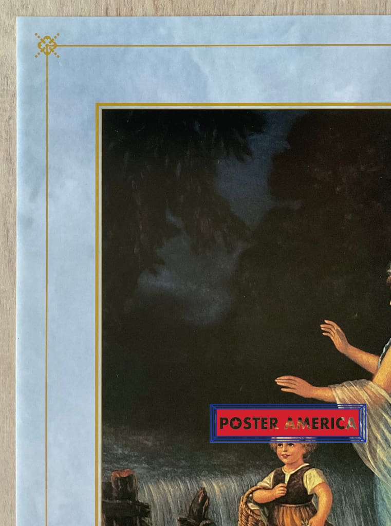 Load image into Gallery viewer, Guardian Angels Vintage Art Slim Print 12 X 36
