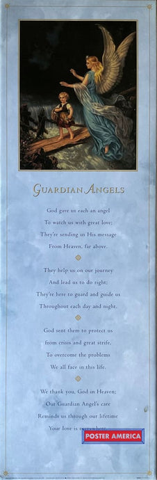 Guardian Angels Vintage Art Slim Print 112 X 36