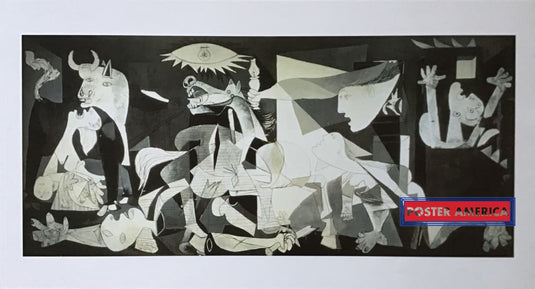 Guernica By Picasso Black And White Art Print Poster 17 X 31 Fine