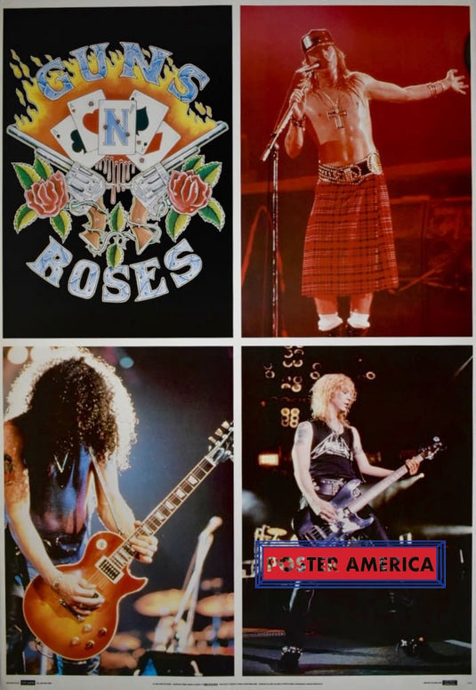 Guns N Roses 1992 Band Shot Collage Vintage Poster 24 X 35 Vintage Poster