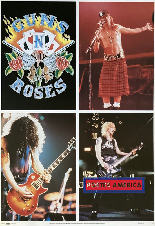 Guns N Roses Vintage 1992 Quad Box Shot By Splash Poster 24 X 35