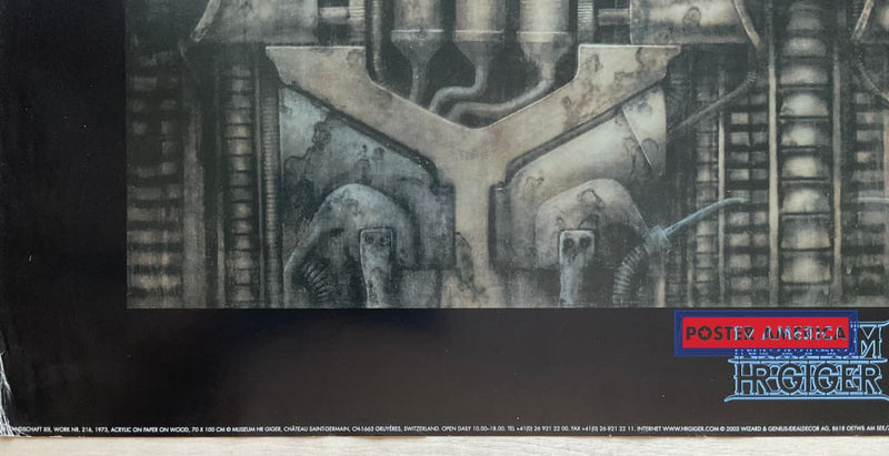Load image into Gallery viewer, H.r. Giger Landschaft Xix 1973 Authentic 2003 Swiss Import Poster 24 X 34.5
