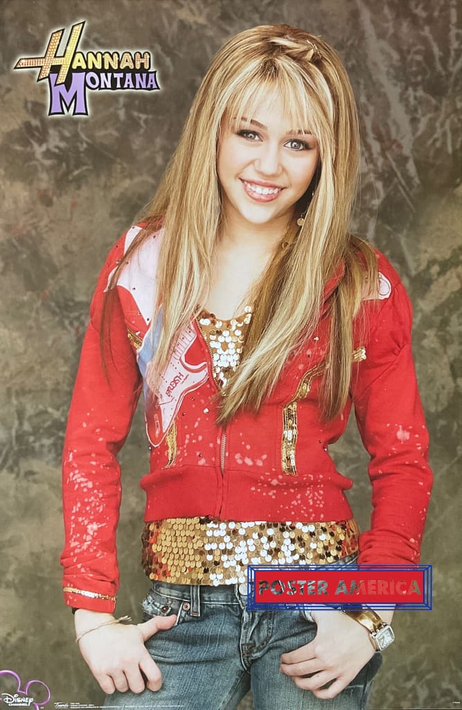 Load image into Gallery viewer, Hannah Montana Smile Miley Cyrus Out Of Print Poster 24 X 34
