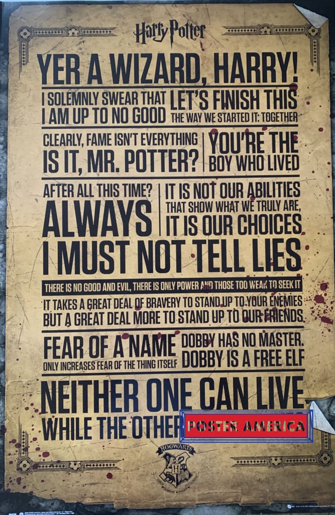 Load image into Gallery viewer, Harry Potter Yer A Wizard Harry! 24 X 36 Movie Poster
