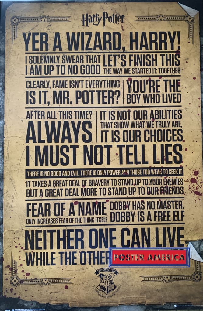 Load image into Gallery viewer, Harry Potter Yer A Wizard Harry! 24 X 36 Movie Poster
