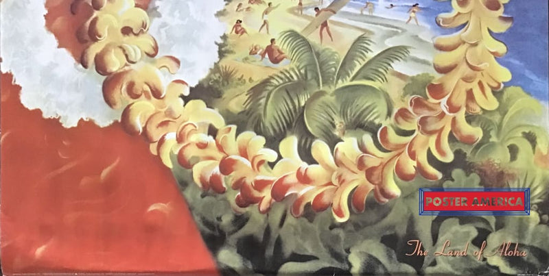 Load image into Gallery viewer, Hawaii Vintage Style Tourist Advertisement Poster 24 X 35
