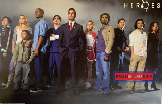 Heroes Cast Shot Poster 23.5 X 35