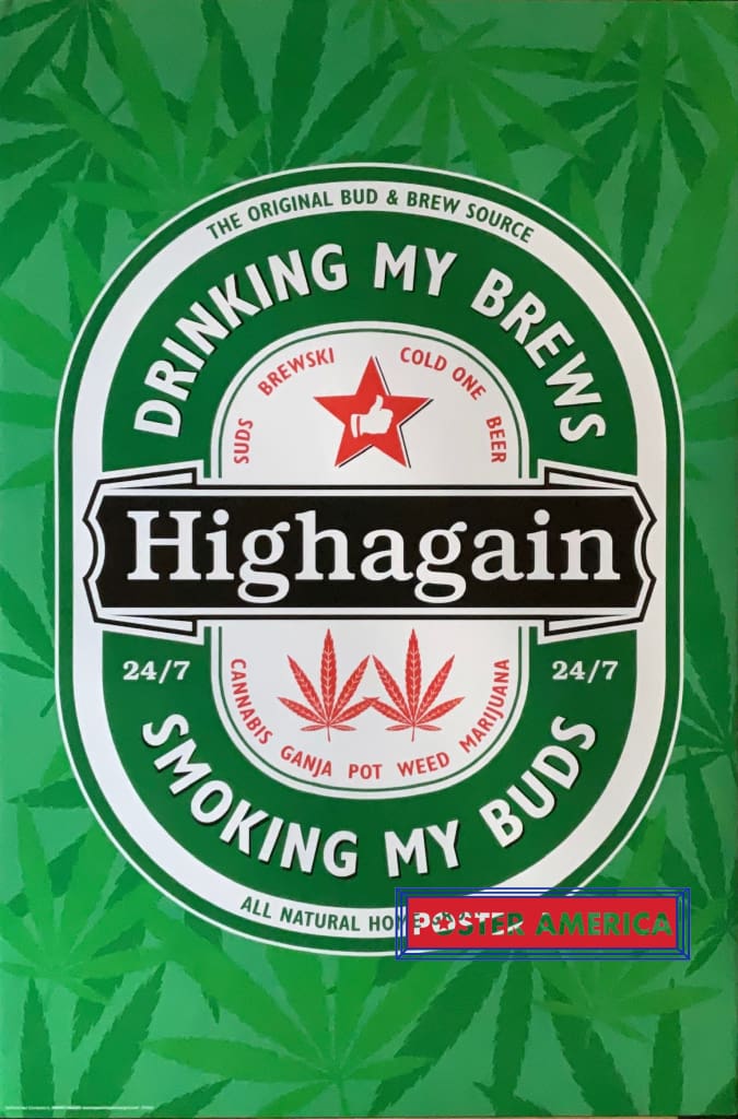 Load image into Gallery viewer, High Again Marijuana Poster 24 X 36
