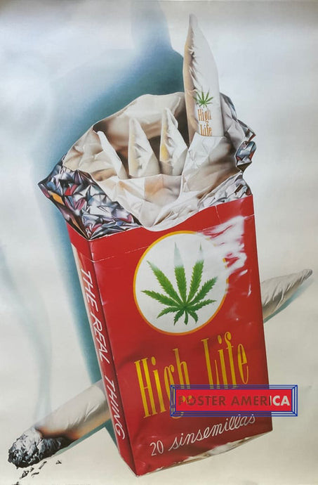 High Life By Masao Satio Vintage 1985 Artwork 24 X 36 Poster Vintage Poster