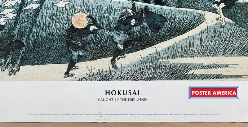 Load image into Gallery viewer, Hokusai Caught By The Ejiri Wind Art Print 24 X 35 Poster

