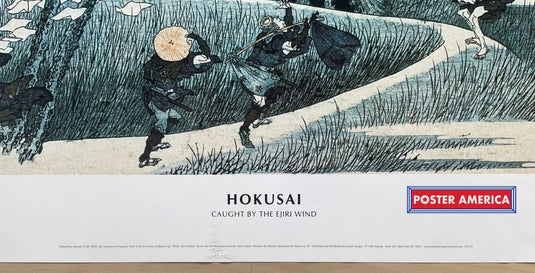 Hokusai Caught By The Ejiri Wind Art Print 24 X 35 Poster
