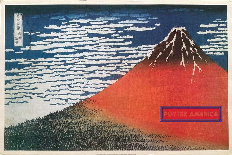 Load image into Gallery viewer, Hokusai Mount Fuji South Wind At Clear Dawn Art Poster 24 X 36 Posters Prints &amp; Visual Artwork

