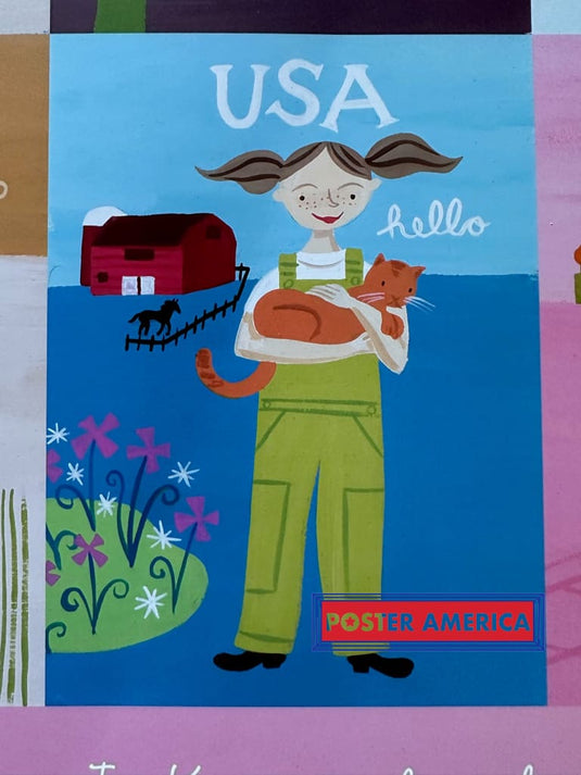 How The World Says Hello Educational Classroom Poster 20 X 28