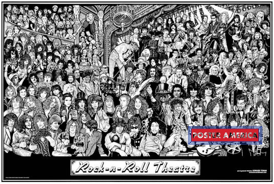 Howard Teman Rock-N-Roll Theatre Poster 24 X 36