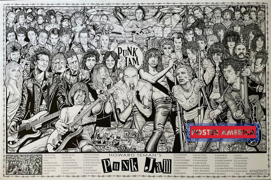 Howard Teman’s Punk Jam Collage Poster 24 x 36 Poster