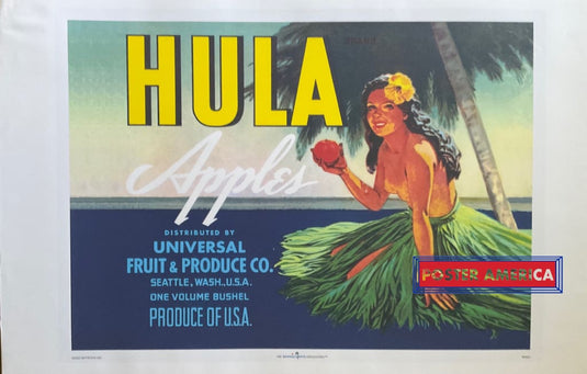 Hula Apples The Hawaiian Days Collection Vintage 2002 23 X 36 Poster
