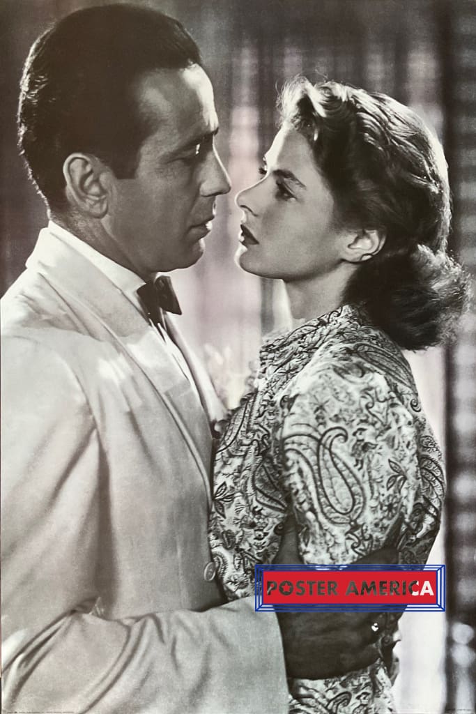 Load image into Gallery viewer, Humphrey Bogart &amp; Ingrid Bergman Vintage 1988 Casablanca Poster 24 X 36 Vintage Poster
