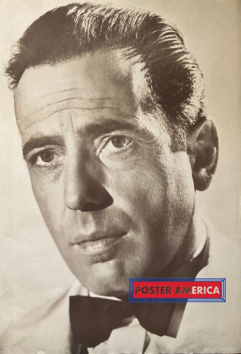 Humphrey Bogart Vintage Sepia German Import Poster 26 X 38
