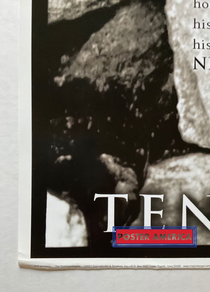 Load image into Gallery viewer, I Am The Lord Thy God Ten Commandments Vintage 2001 22 X 33 Poster Vintage Poster
