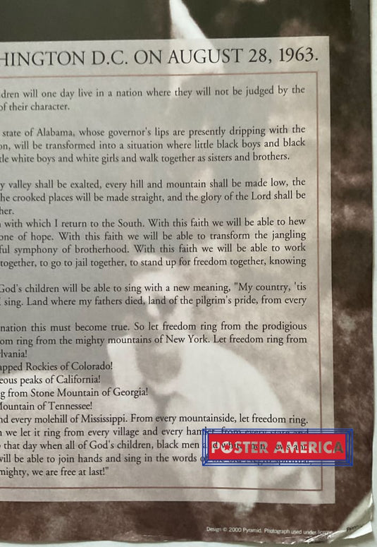 I Have A Dream Martin Luther King Jr. Vintage 2000 Poster 24 X 36