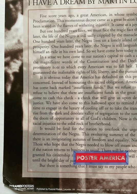 I Have A Dream Martin Luther King Jr. Vintage 2000 Poster 24 X 36