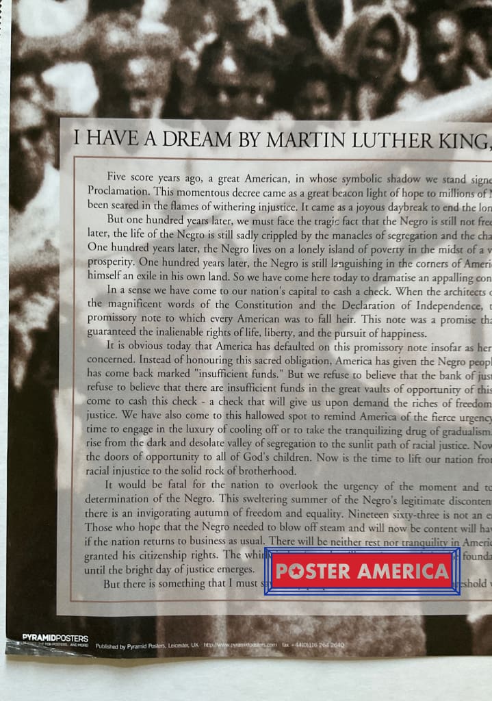 Load image into Gallery viewer, I Have A Dream Speech By Martin Luther King Jr. Vintage 2000 24 X 36 Poster Vintage Poster
