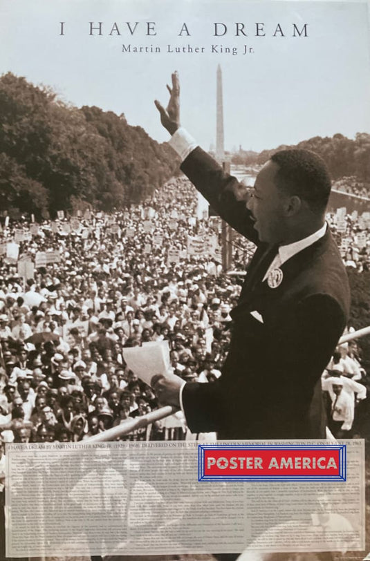 I Have A Dream Speech By Martin Luther King Jr. Vintage 2000 24 X 36 Poster Vintage Poster