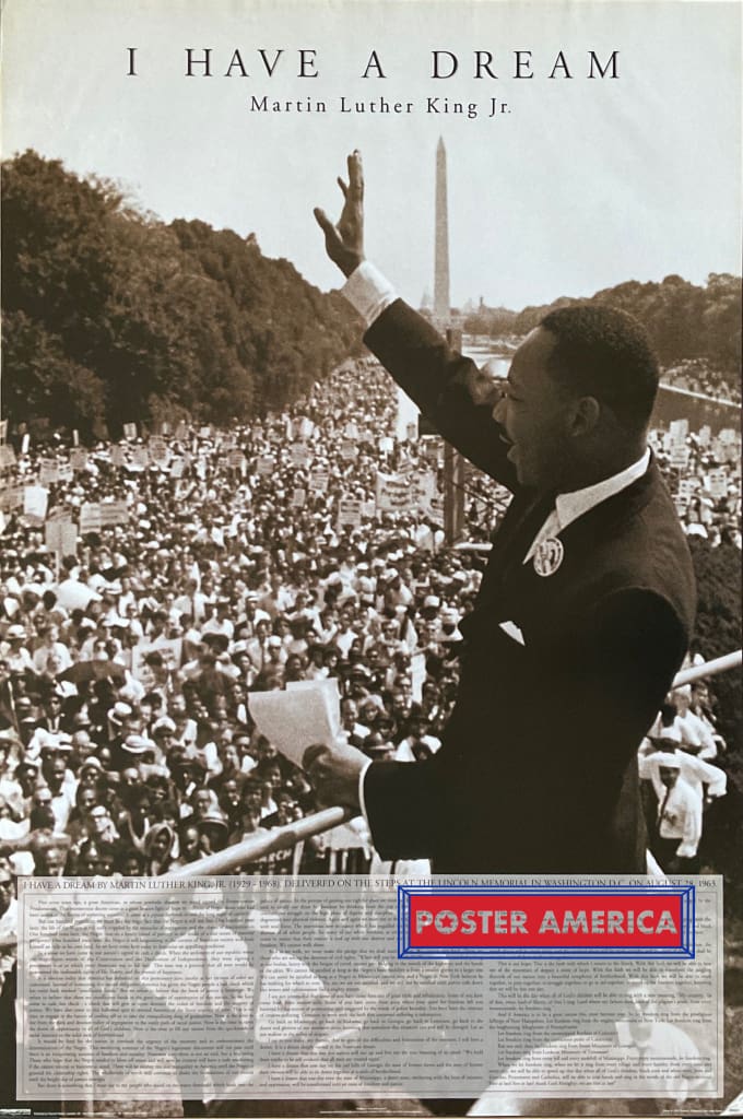 Load image into Gallery viewer, I Have A Dream Speech By Martin Luther King Jr. Vintage 2000 Poster 24 X 36 Vintage Poster
