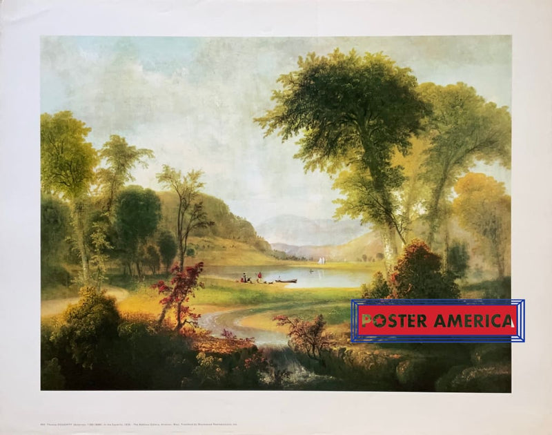 Load image into Gallery viewer, In The Catskills By Thomas Doughty Vintage Fine Art Print 22.5 X 28.5 Vintage Poster
