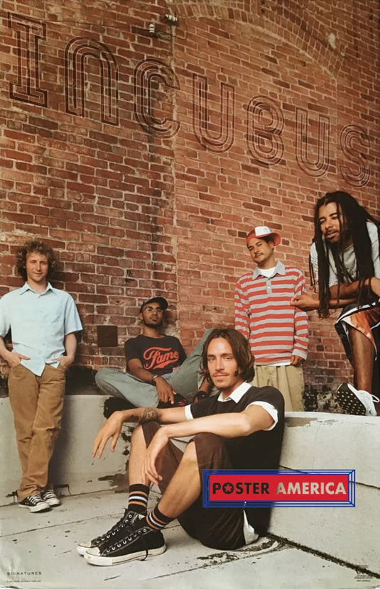 Incubus In Front Of Brick Wall Poster 22 X 34.5