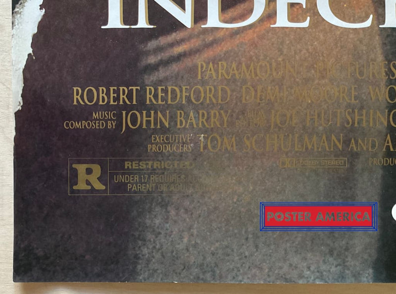 Load image into Gallery viewer, Indecent Proposal Vintage 1993 One-Sheet Movie Poster 27 X 40
