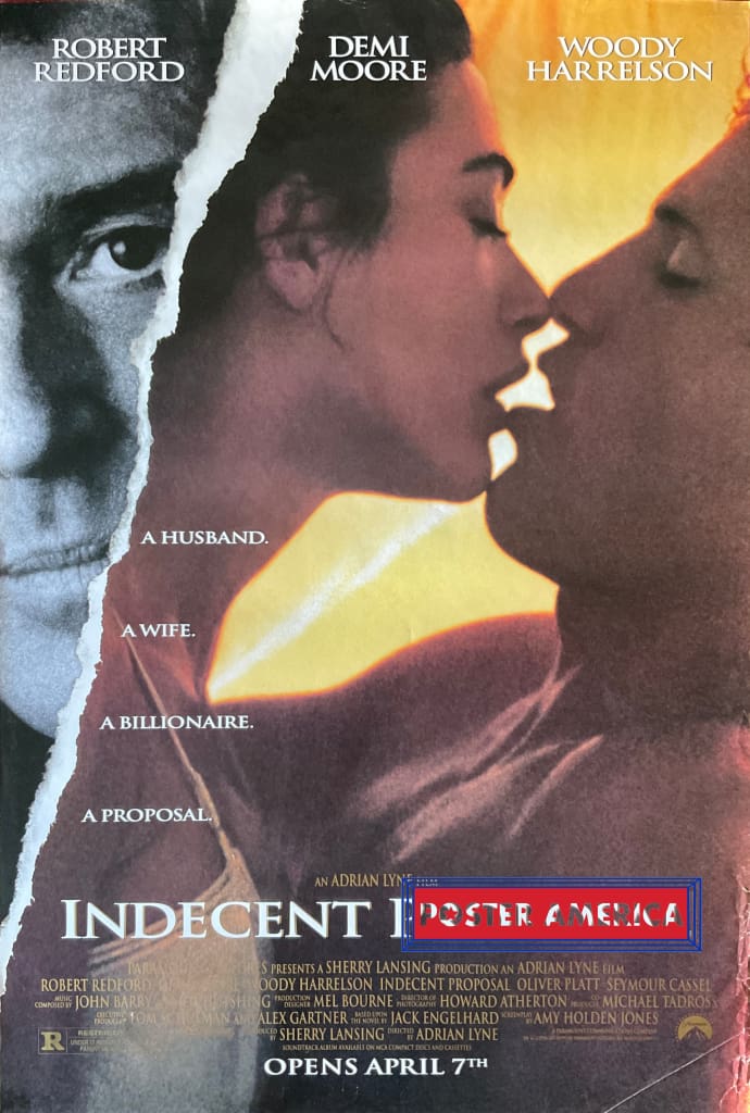 Load image into Gallery viewer, Indecent Proposal Vintage 1993 One-Sheet Movie Poster 27 X 40

