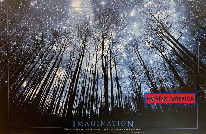 Inspirational Scenic Imagination Keep Your Eyes On The Stars Quote Poster 24 X 36