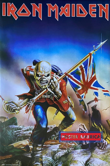 Iron Maiden British Soldier Skeleton Artwork Poster 24 X 36