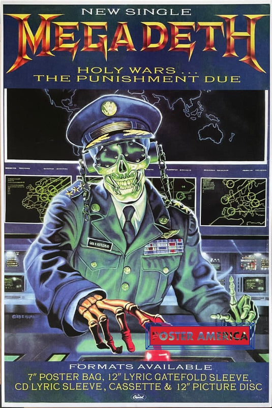 Iron Maiden Mega Deth Poster 24 x 36 - Poster