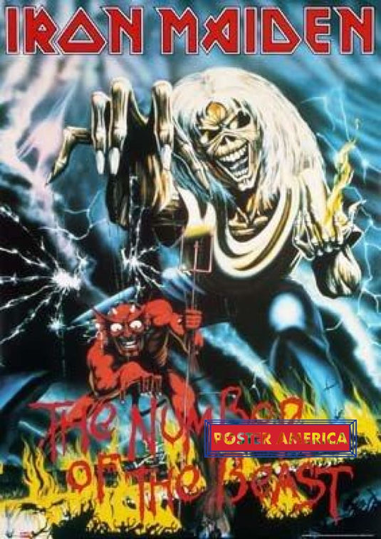 Iron Maiden Number Of The Beast Poster 25 X 36 Vintage Poster