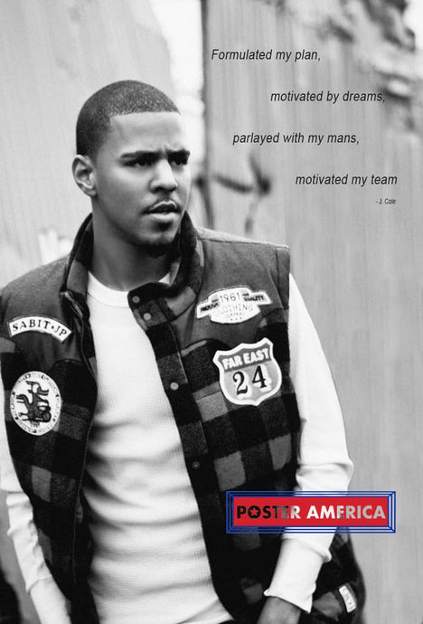 J. Cole Motivated By Dreams Quote Poster 24 X 36